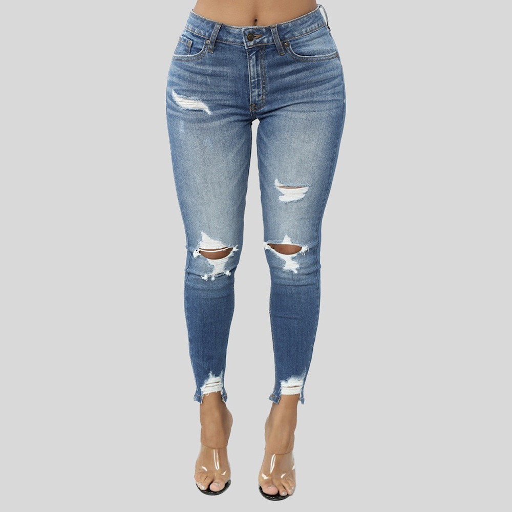 Fashion Nova Ego Trip Mid Rise Jeans in Size 13